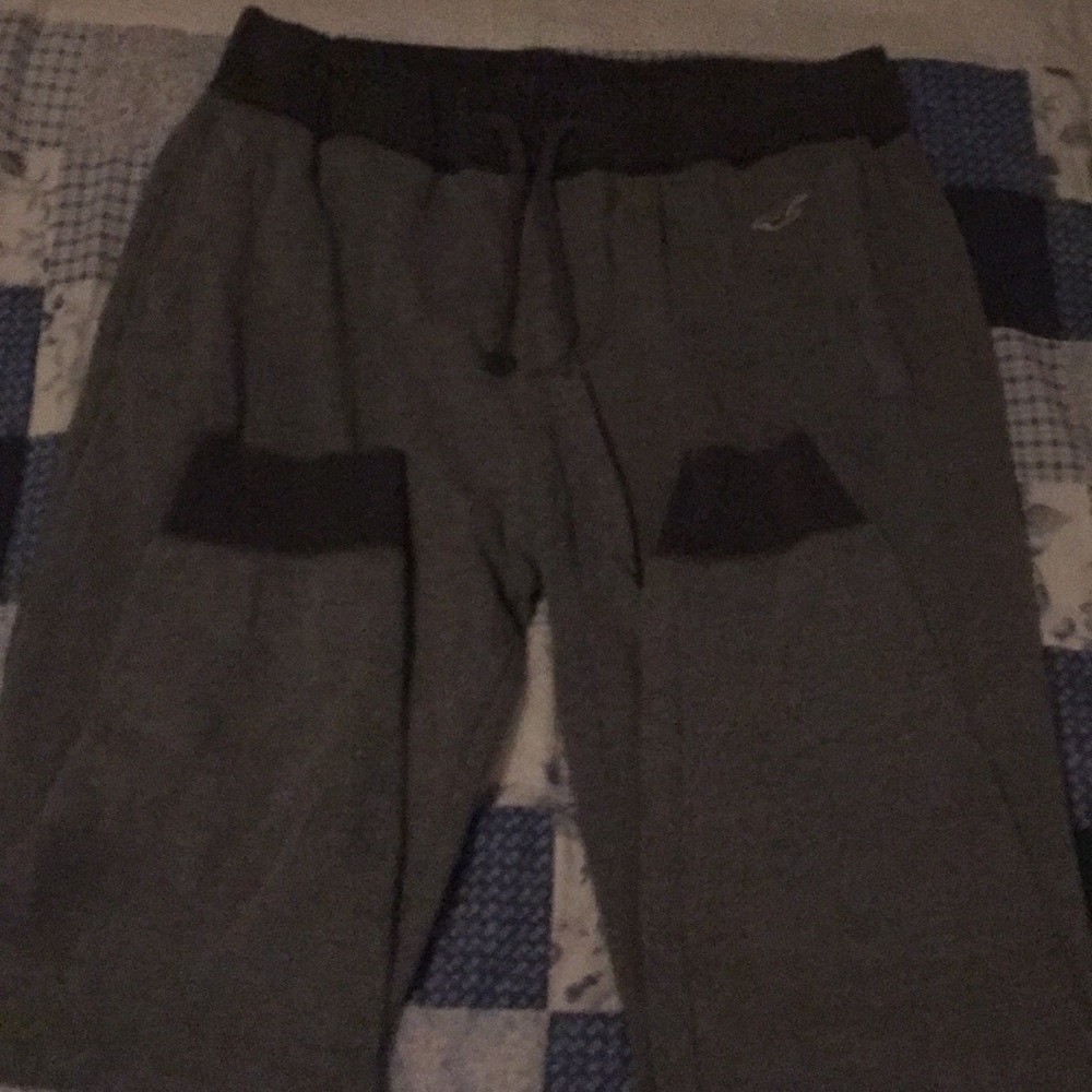 Grey hollister joggers